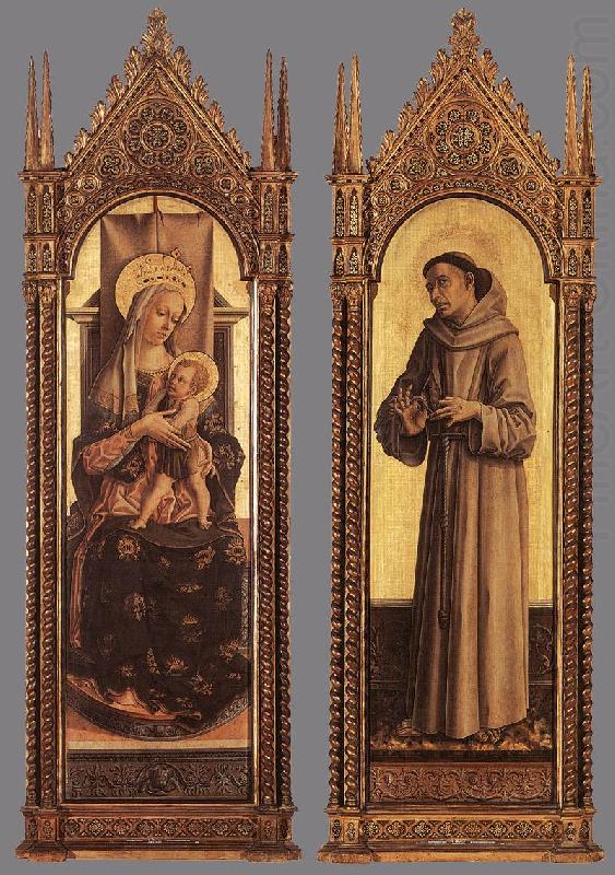 CRIVELLI, Carlo Madonna and Child; St Francis of Assisi dfg china oil painting image